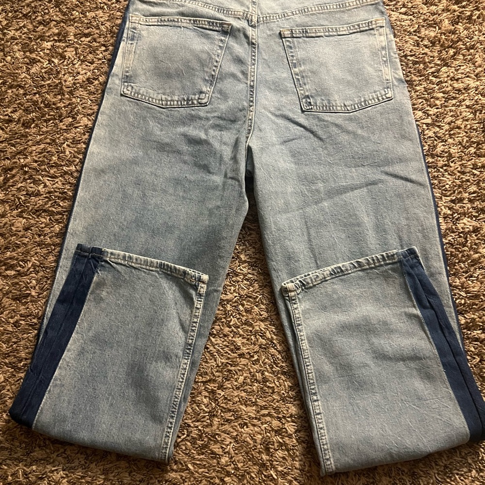 Time and Tru Women's Light Blue Jeans with Dark Blue Stripe - Picture 4 of 4